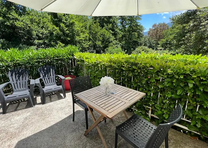 Casamacce Climatise Avec Terrasse, Small Comfortable Free Parking, Air-conditioned & Wifi Lejlighed Corte (Corsica)